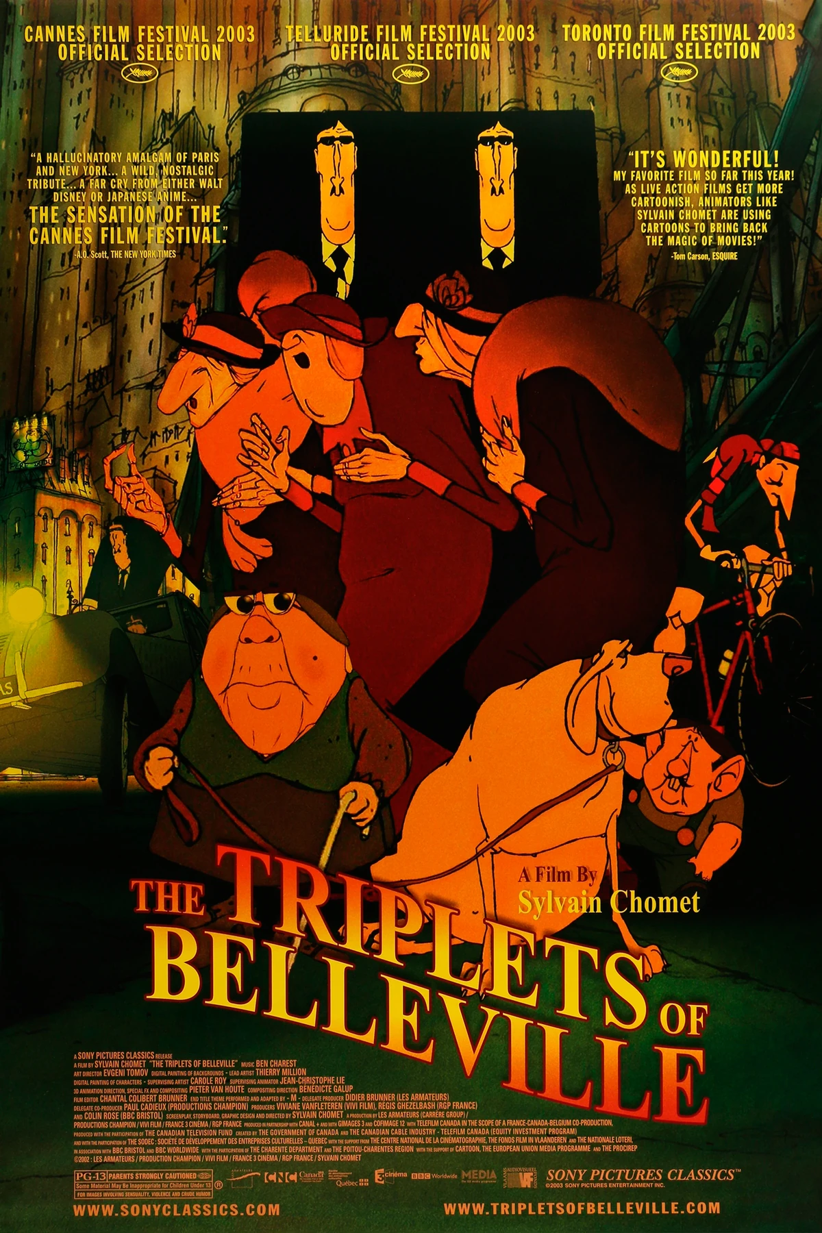 Les triplettes de Belleville (2003) Movie Poster
